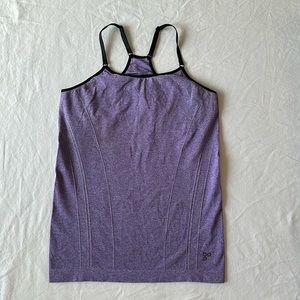 Purple Tank w/ attached Sports bra Size M